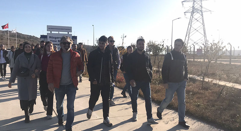 BALIKESİR RÜZGAR ENERJİ SANTRALİ'NE TEKNİK GEZİ